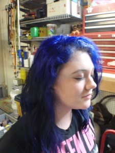 blue hair before